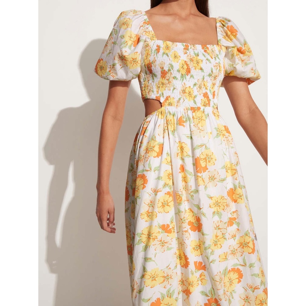 Faithfull the Brand Loucetta Midi Dress NWT